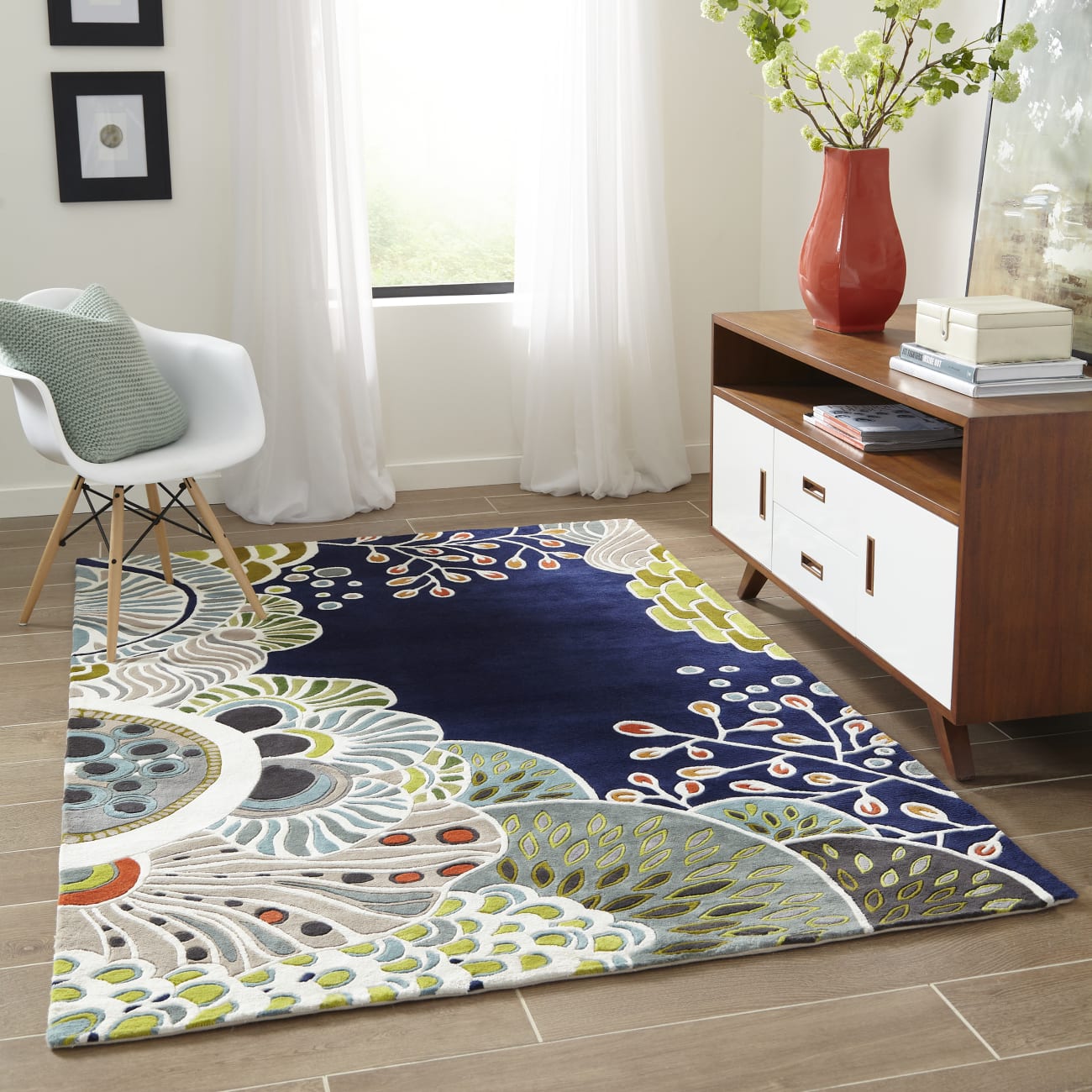 NEWWANW146NVY - Momeni - New Wave - Navy NW146
