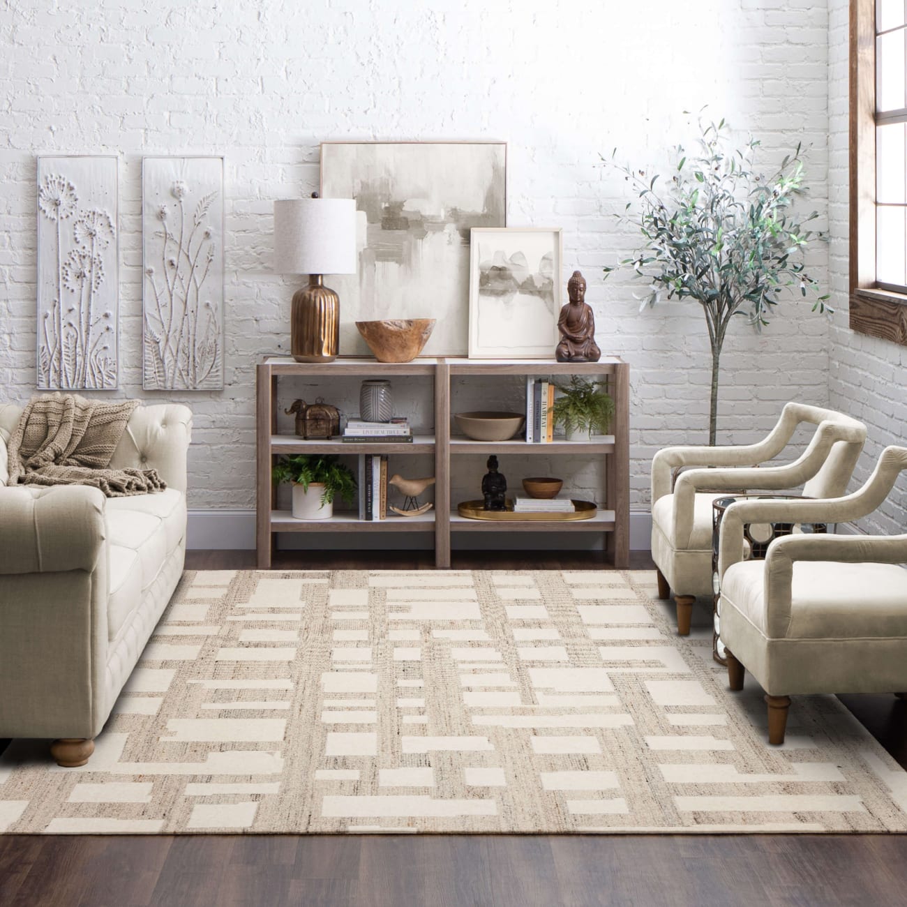R1417-1043 - Karastan Rugs - Forsyth Park - Ardsley Place Ivory Natural R1417