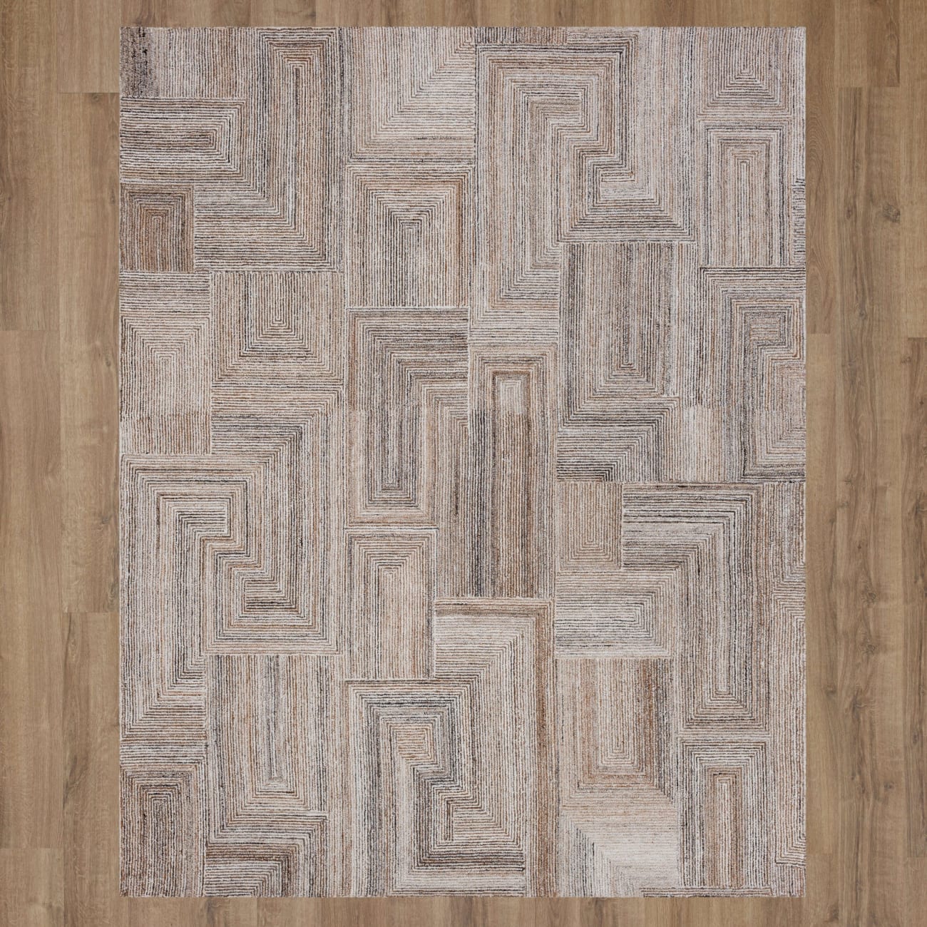 R1416-1041 - Karastan Rugs - Forsyth Park - Cloverdale Beige Steel R1416
