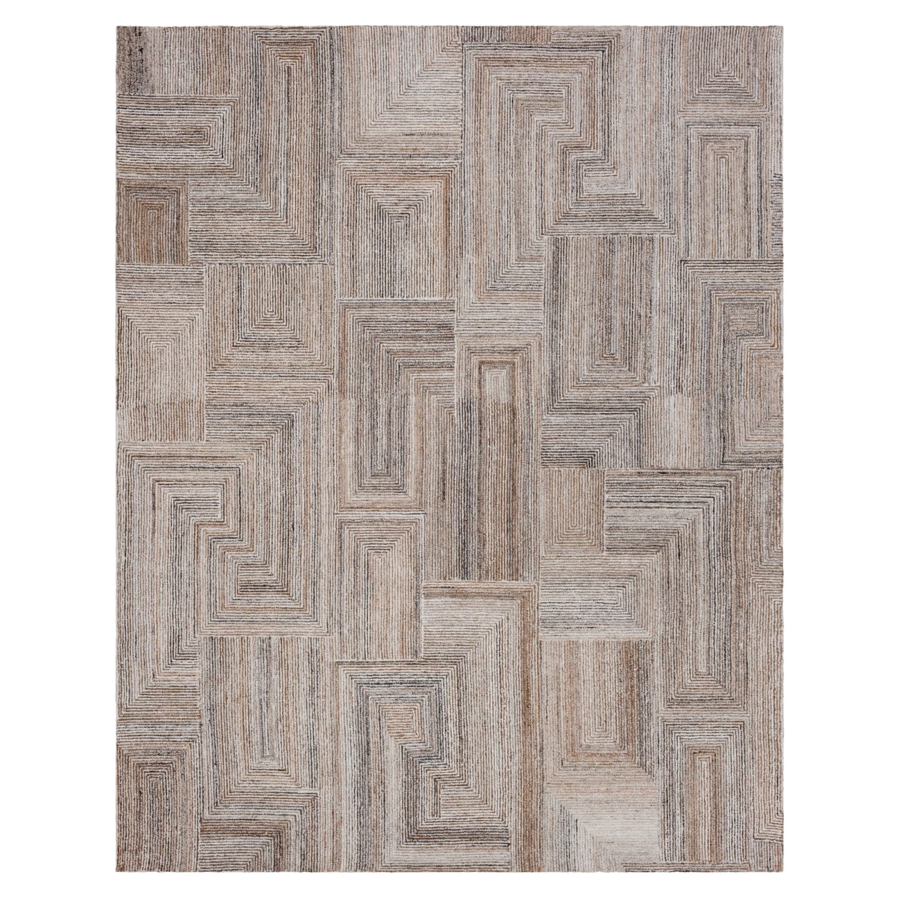 R1416-1041 - Karastan Rugs - Forsyth Park - Cloverdale Beige Steel R1416
