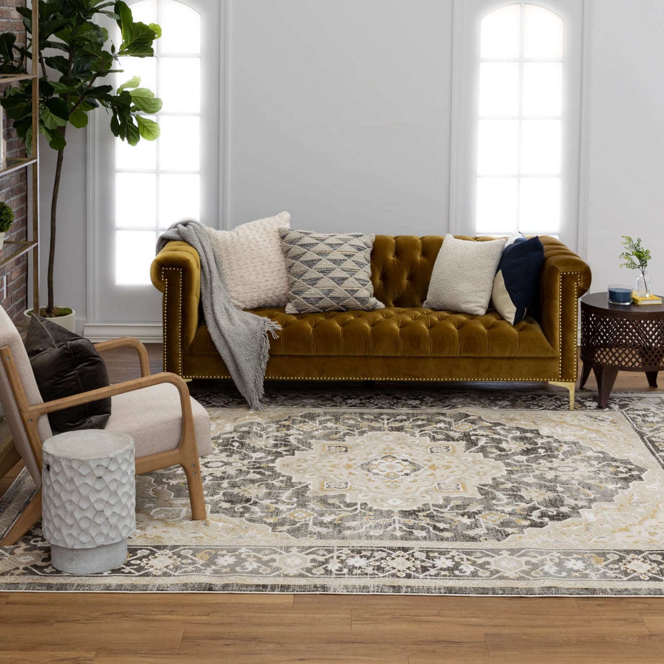 R1257-119 - Karastan Rugs - Windermere - Edenhall Gray R1257
