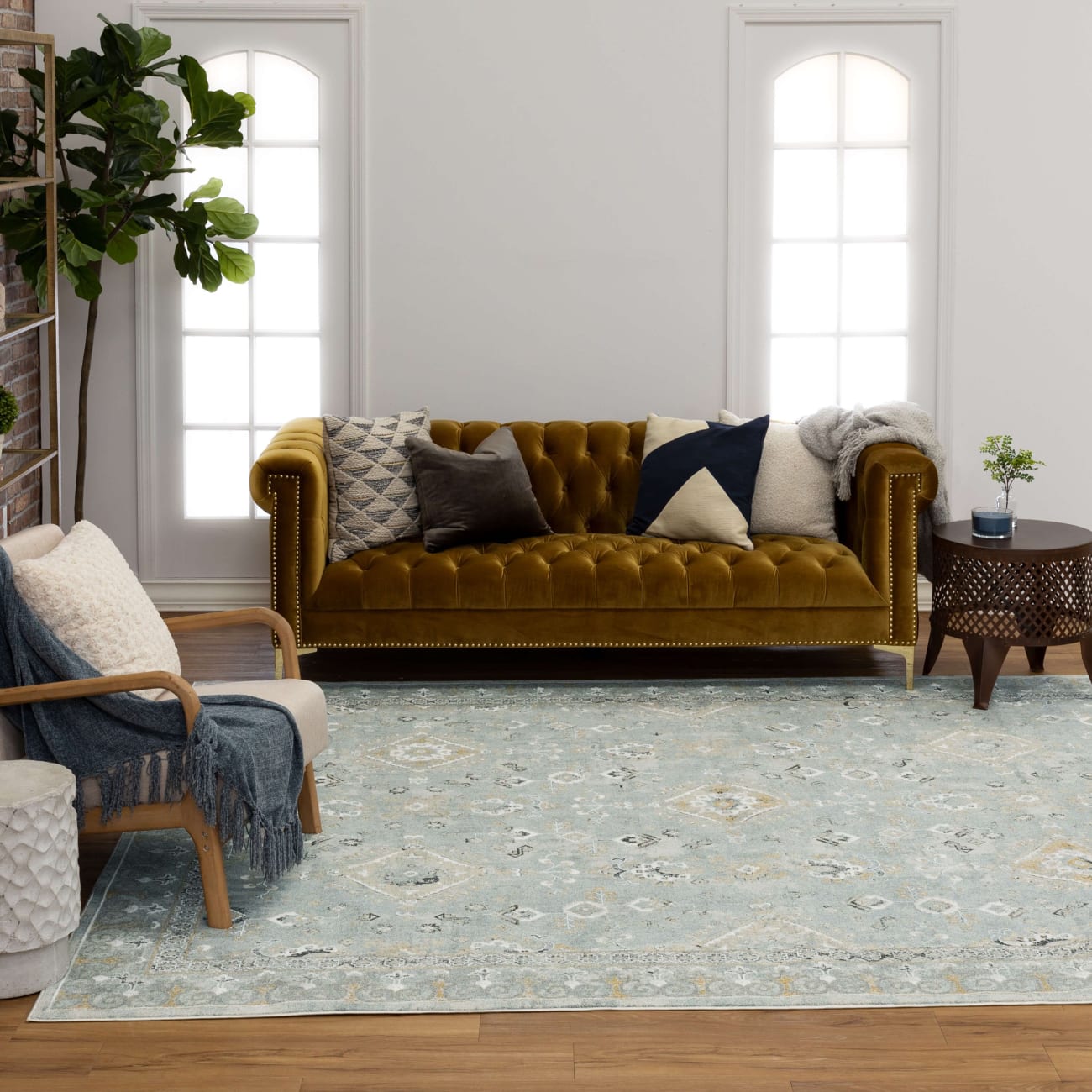 R1258-202 - Karastan Rugs - Windermere - Ravenglass Blue R1258