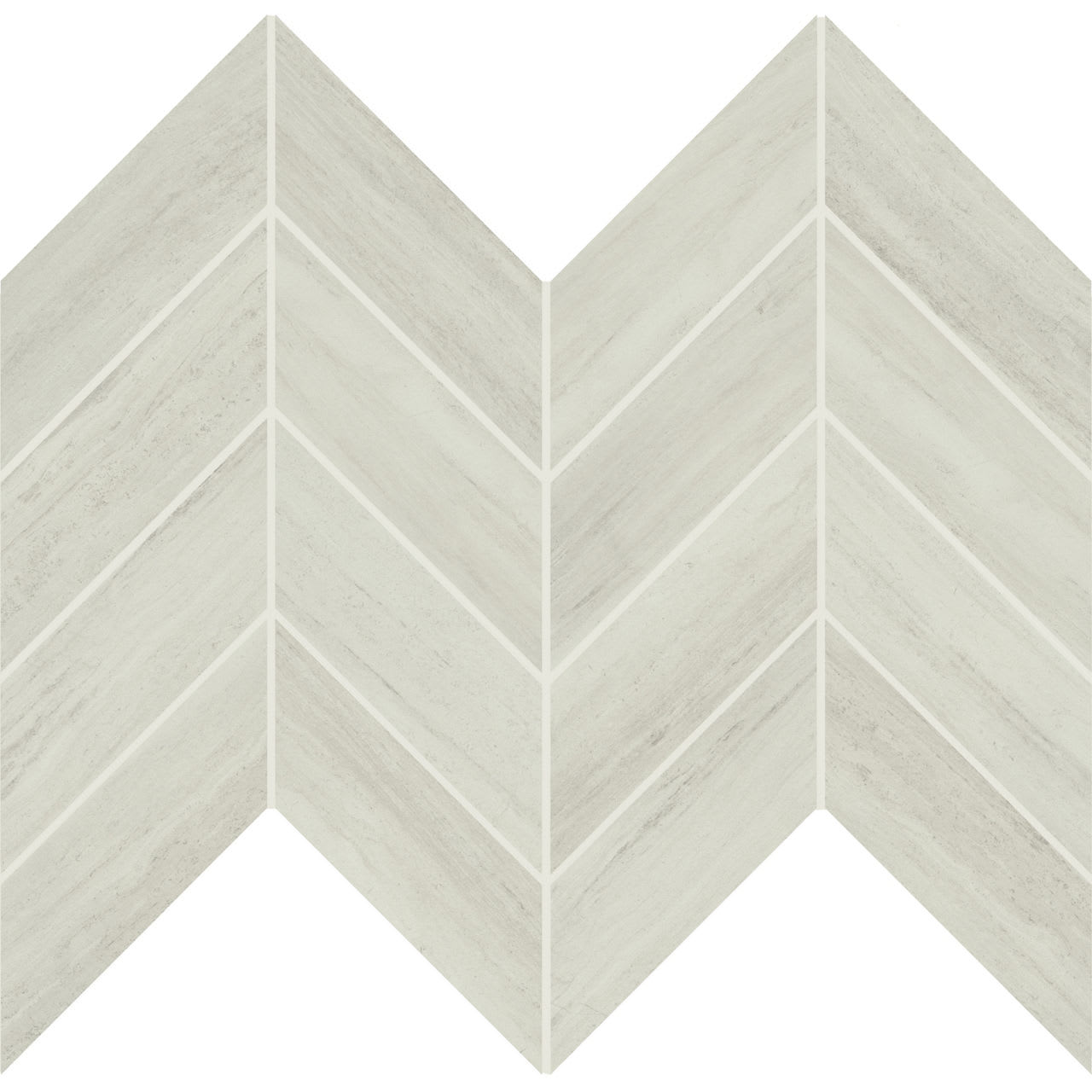 AR0625CHEVMS1L2 - Daltile - Articulo - Editorial White - 2.00 in x 5.00 in - Chevron Mosaic - Polished