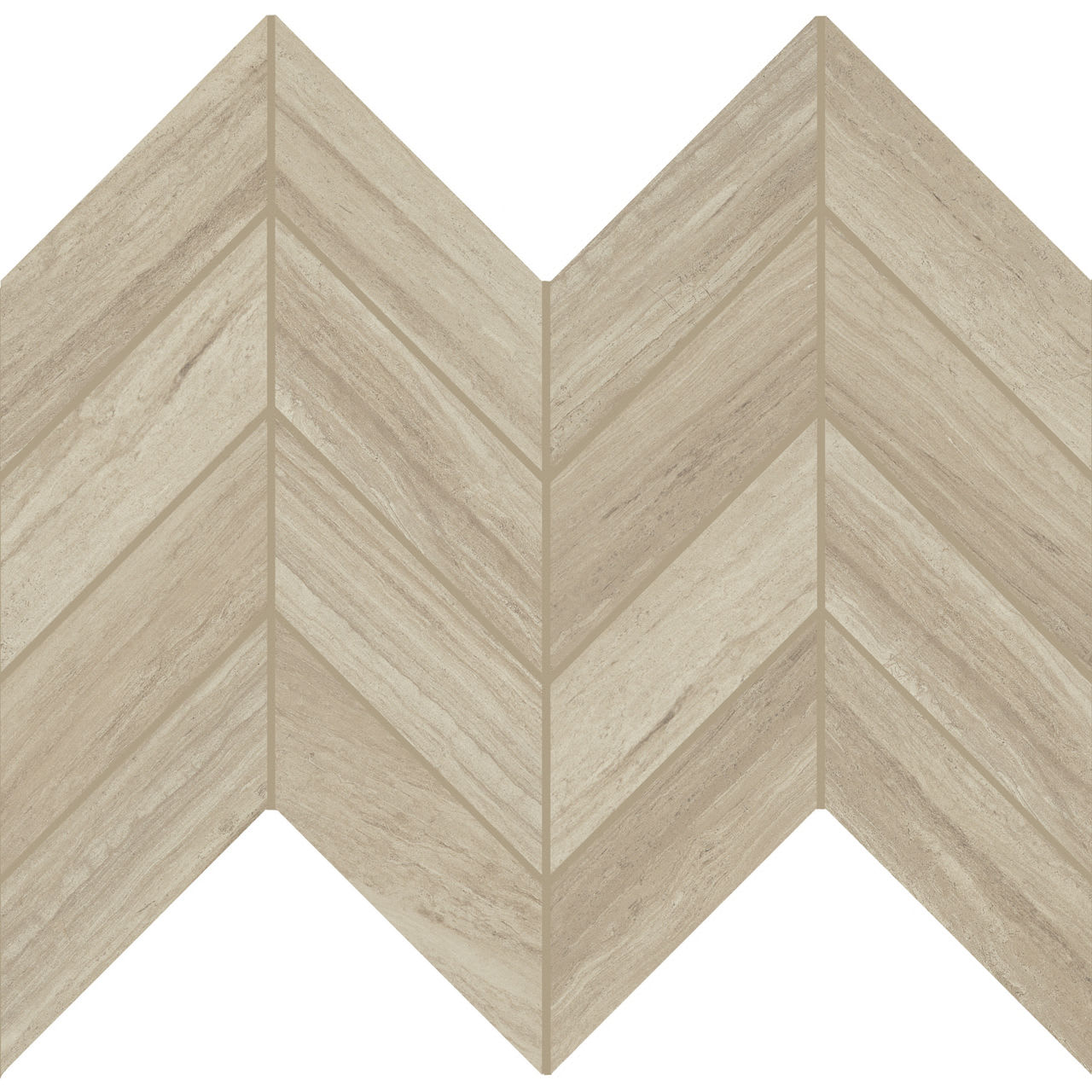 AR0725CHEVMS1L2 - Daltile - Articulo - Feature Beige - 2 x 5 - Chevron Mosaic - Polished