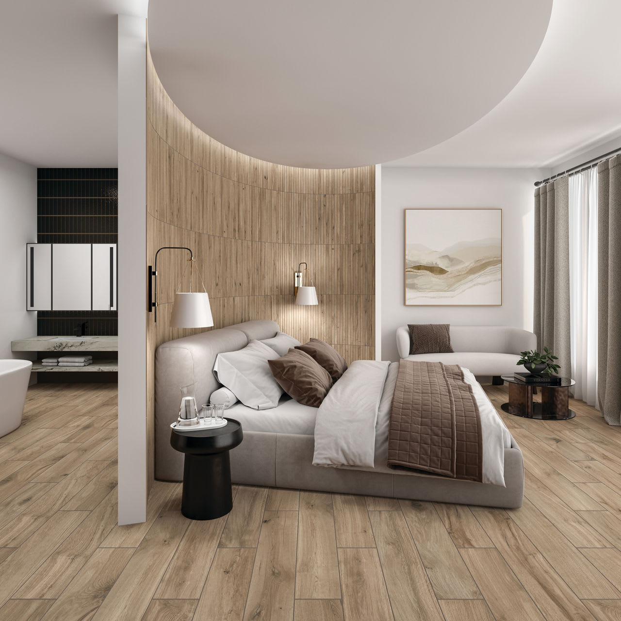 AC11STK124MSMT - Daltile - Acreage - Palomino - 1.00 in x 24.00 in - Stacked Mosaic