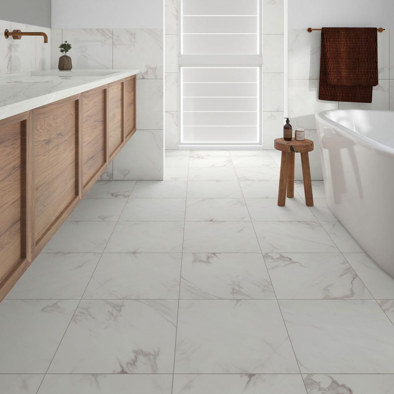 AT31SQU2424MT - Daltile - Artsy - Studio Carrara - 24 x 24 - Matte