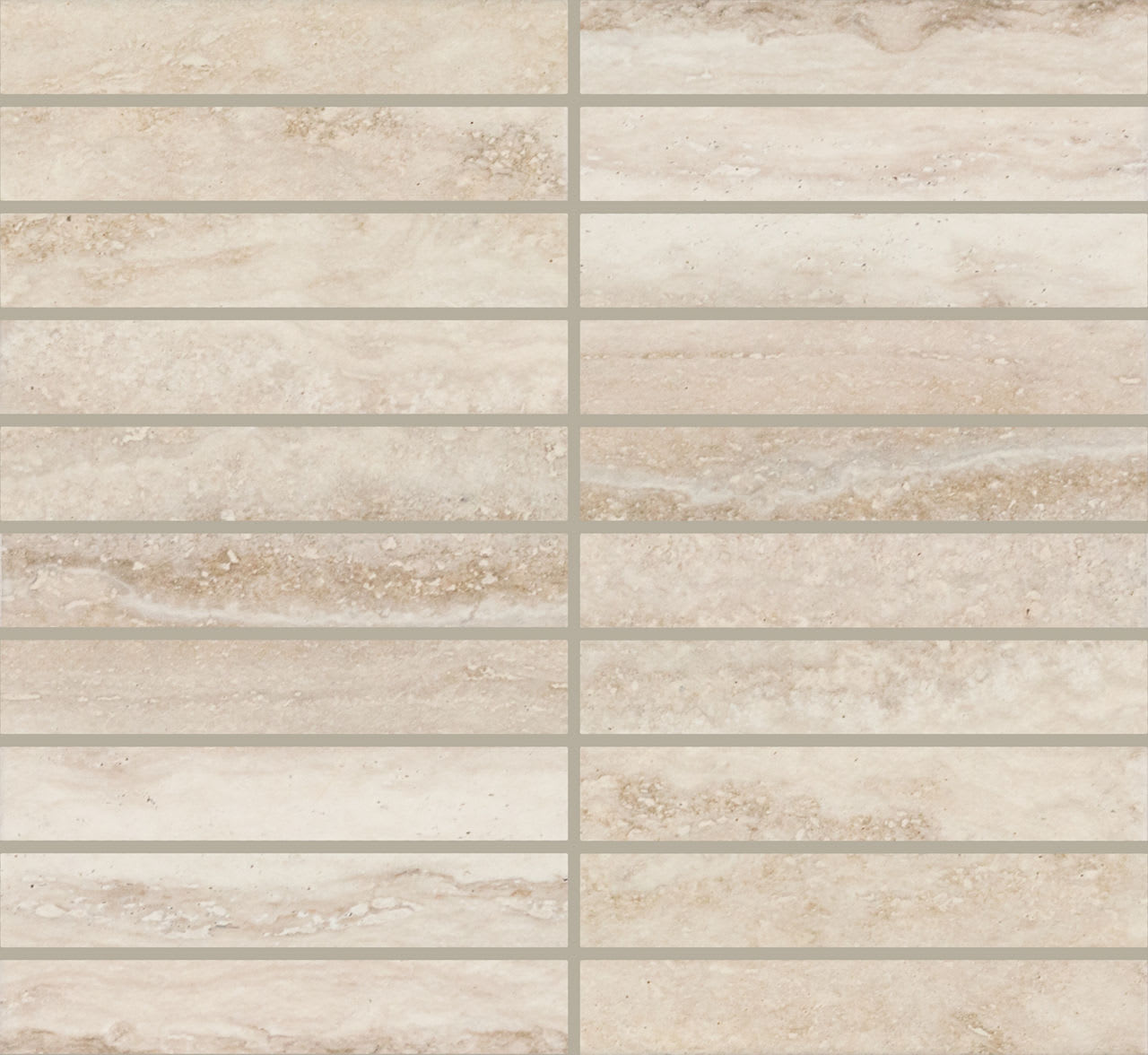 CA42STJ16MBMSMT - Daltile - Calligo - Almond - 1.00 in x 6.00 in - Mosaic