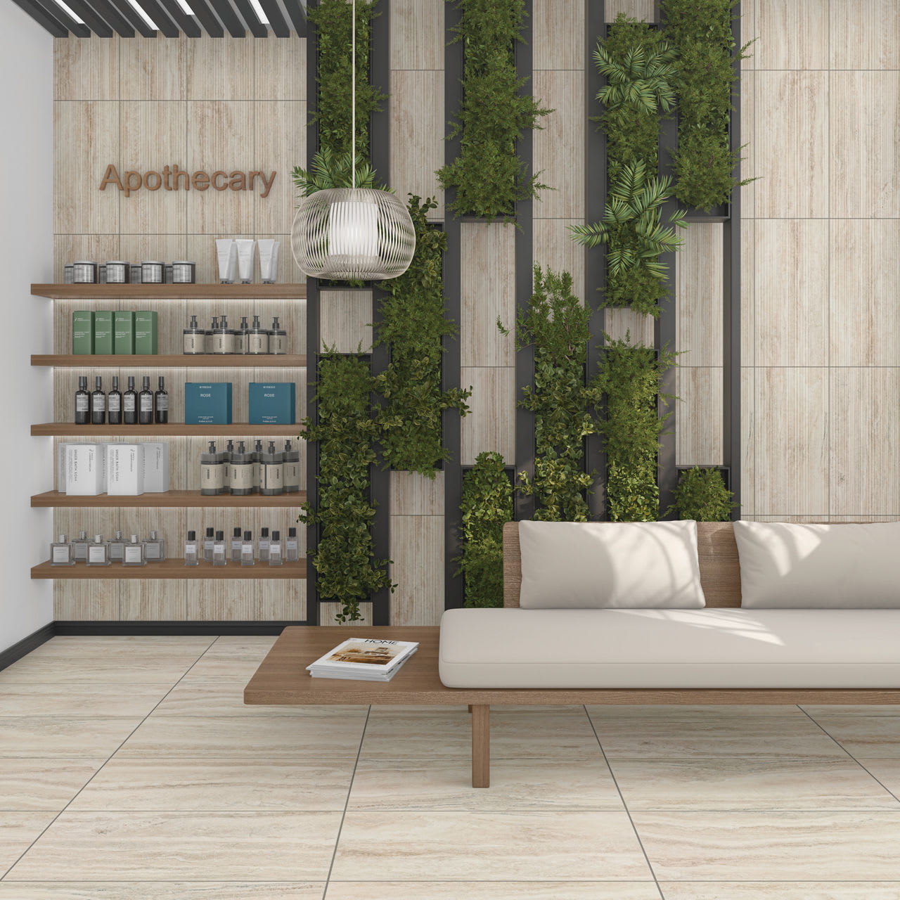 CA421224FMBMT - Daltile - Calligo - Almond - 12.00 in x 24.00 in - Fluted - with TRU-EDGE