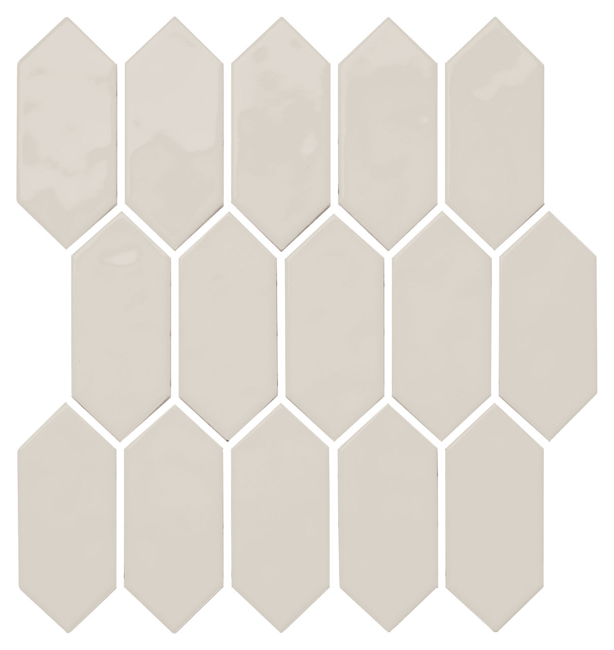 MY9125PICKMS1P2 - Daltile - Mythology - Olympus - 11.00 in x 12.00 in - Picket Mosaic - Undulated