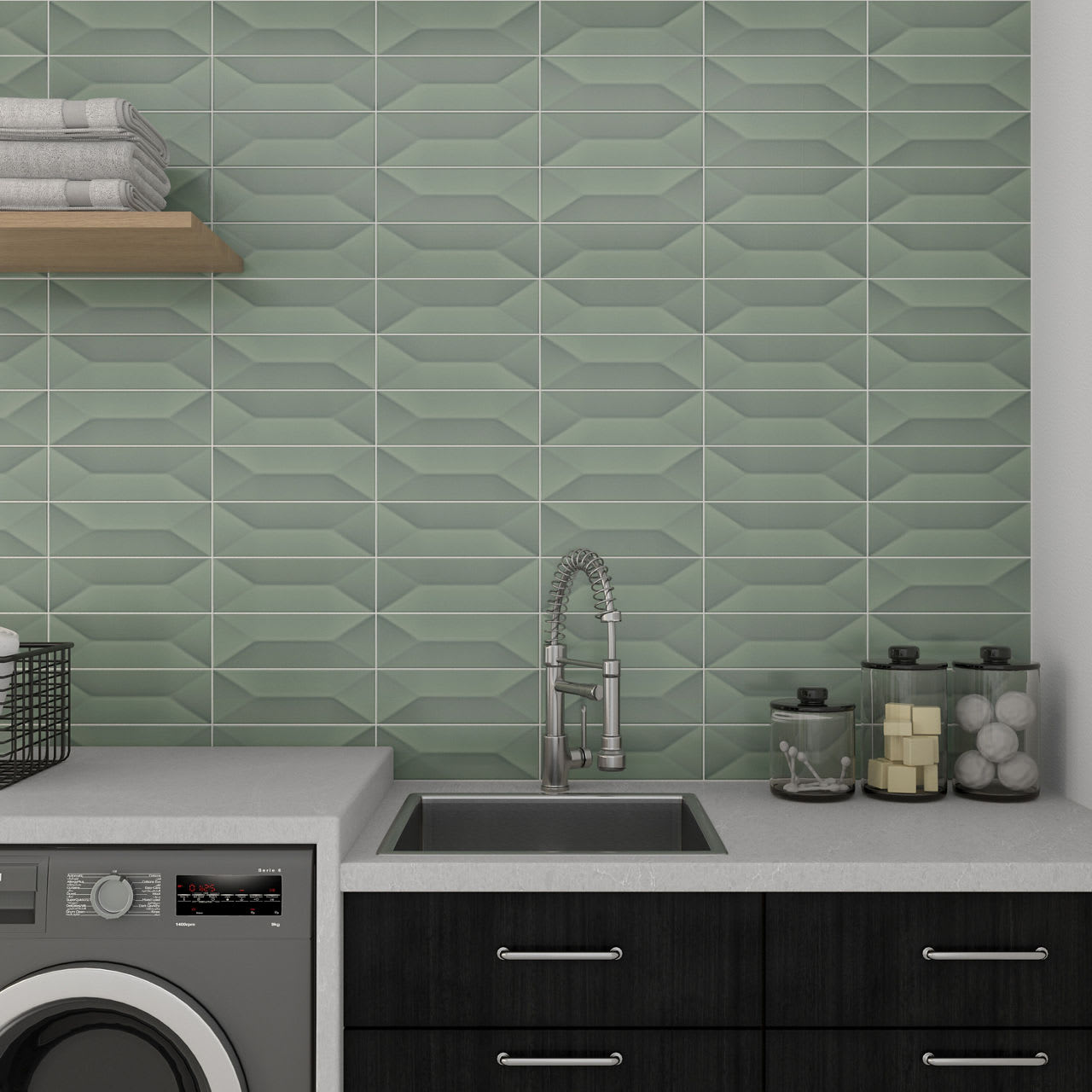 MY93412MODWC1P2 - Daltile - Mythology - Chronos - 4.00 in x 12.00 in - Wave Crest