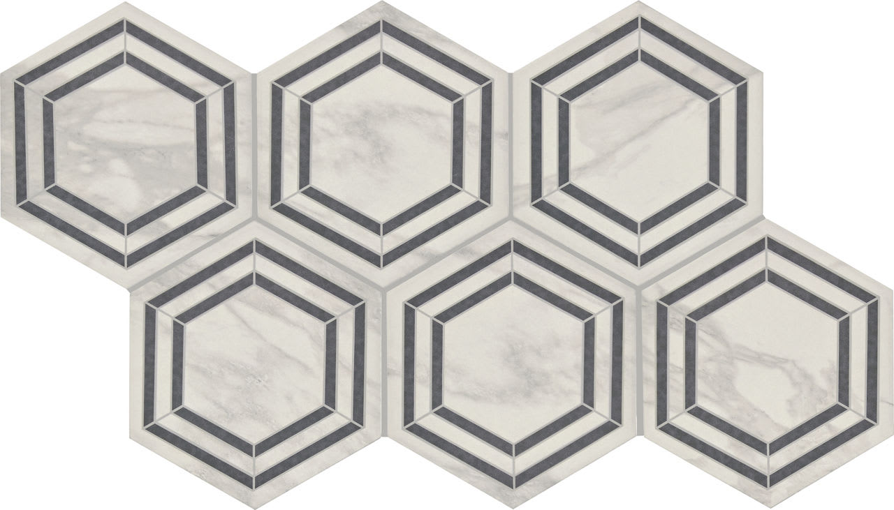PT25HEXDECOKMT - Daltile - Perpetuo - Bridal - 8.00 in x 9.00 in - Matte