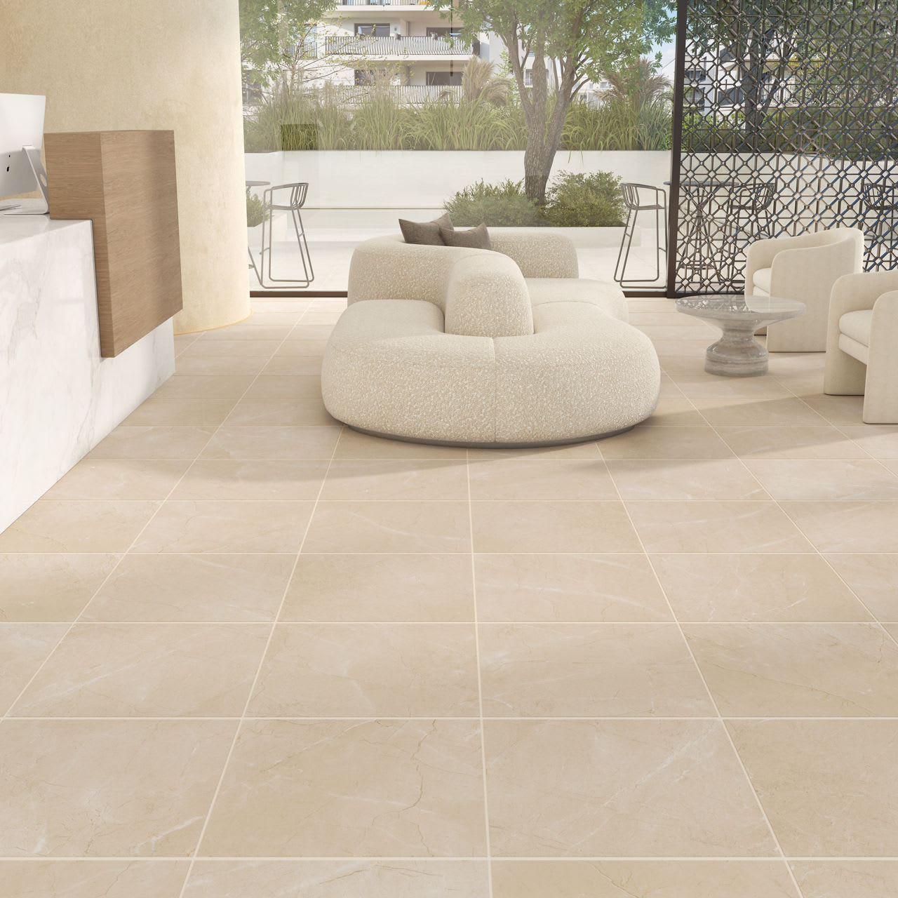 PT2224241PF - Daltile - Perpetuo - Elegant Beige - 24.00 in x 24.00 in - Matte