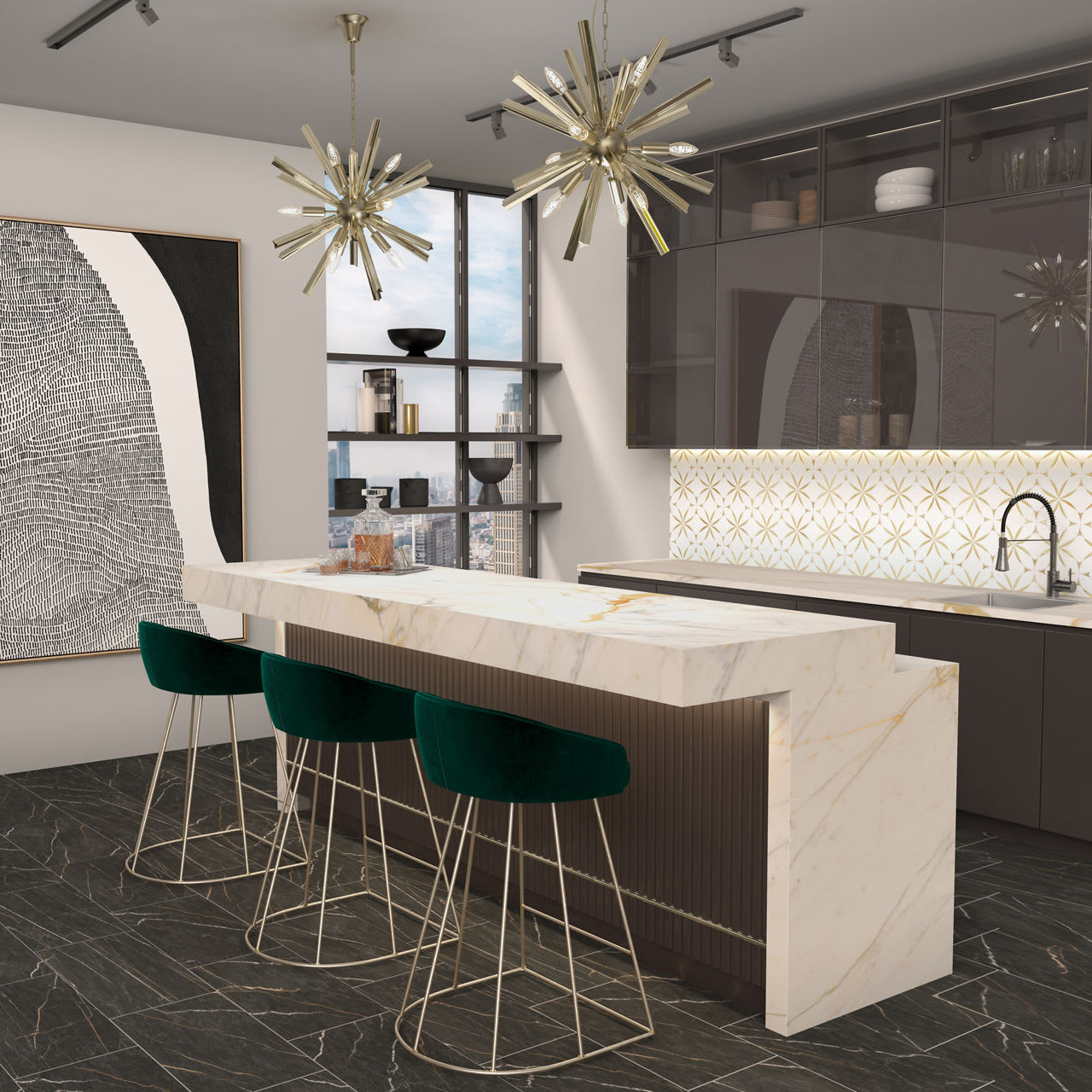 PT241224A1LF - Daltile - Perpetuo - Infinite Black - 12 x 24 - Polished