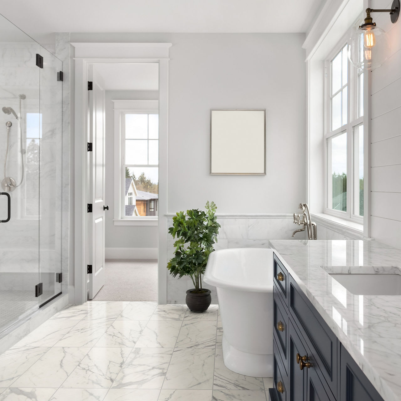 CT76412MOD1P2 - Daltile Core Fundamentals - Platinum Wall Tile - CT76 Calacatta Empire - 4.00 in x 12.00 in