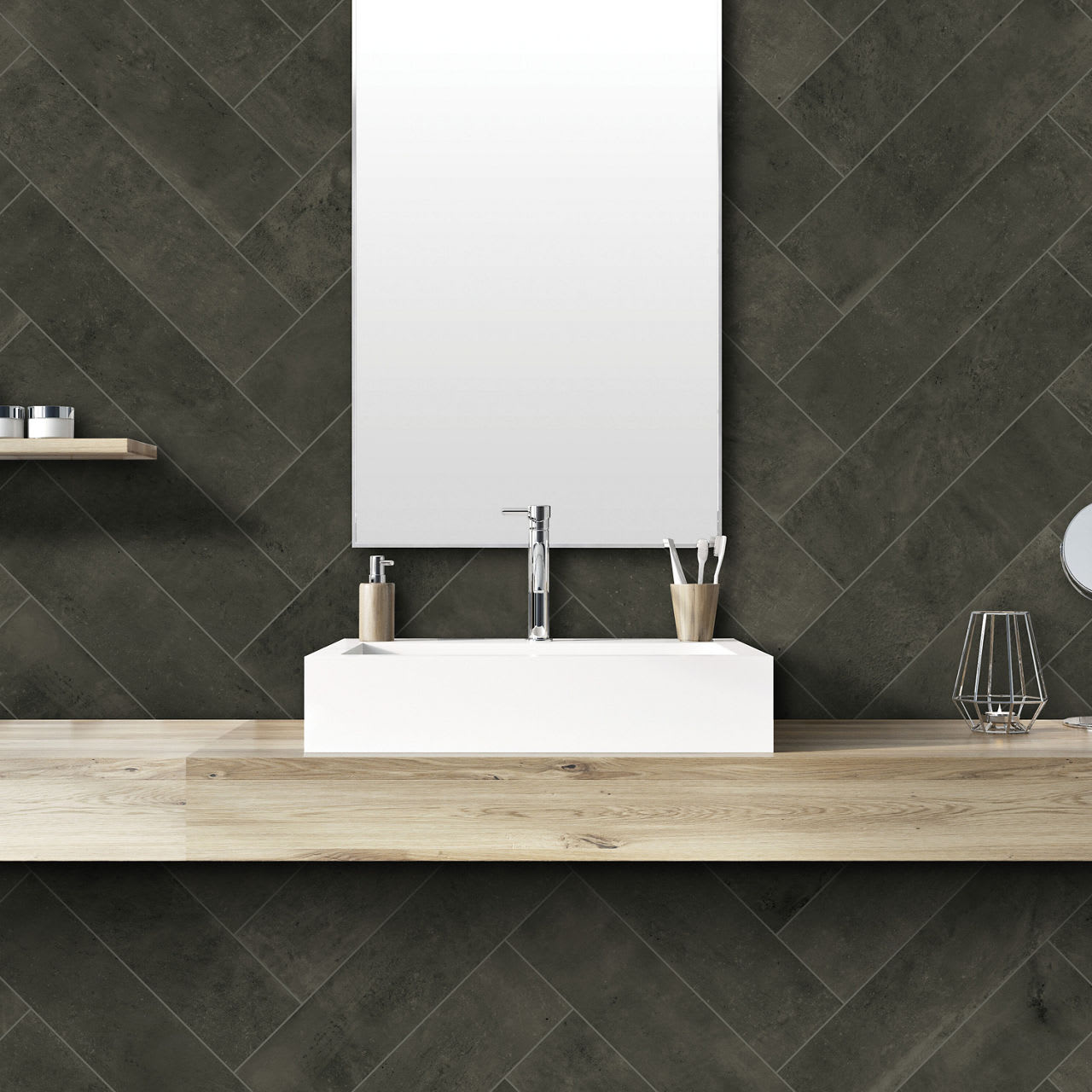 PF096241P1 - Daltile - Portfolio - Charcoal - 6.00 in x 24.00 in
