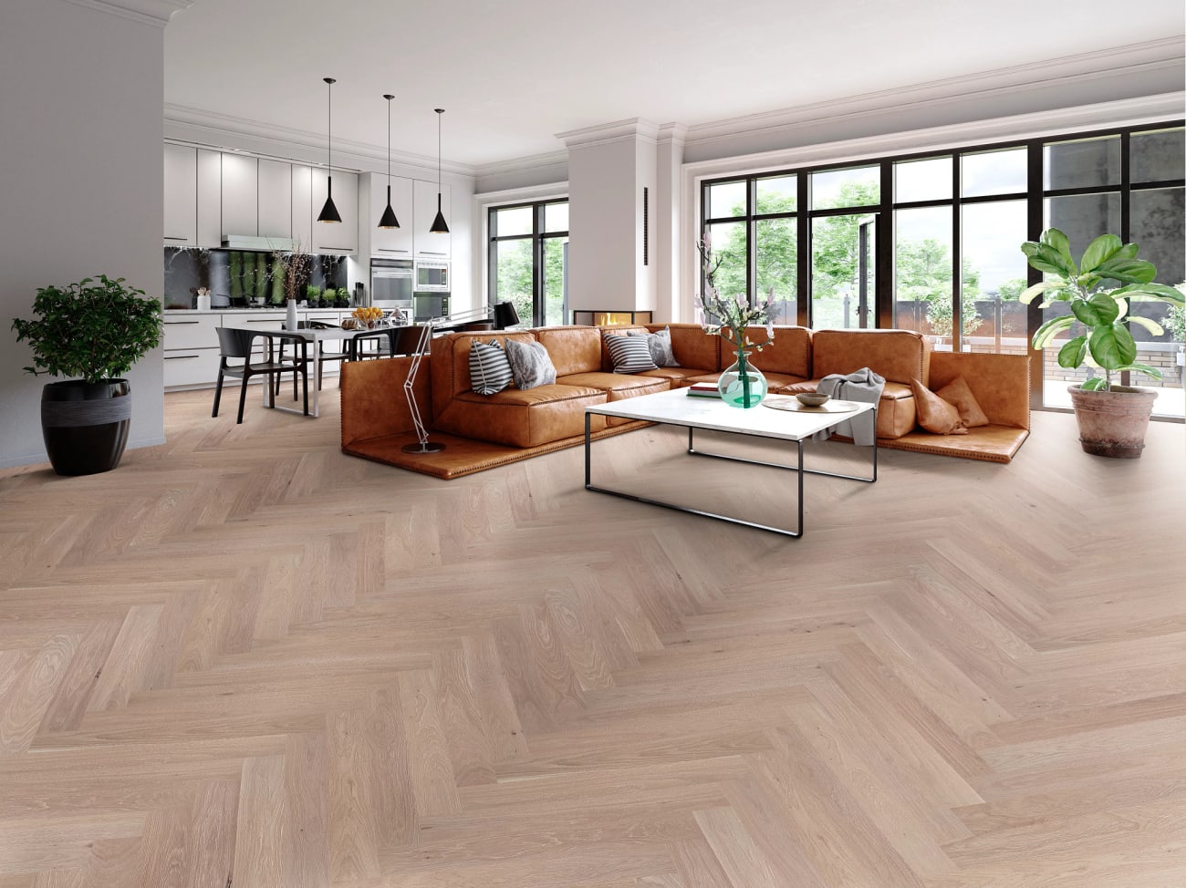 AA853-15041 - Anderson Tuftex - Provincial Herringbone - Ashen