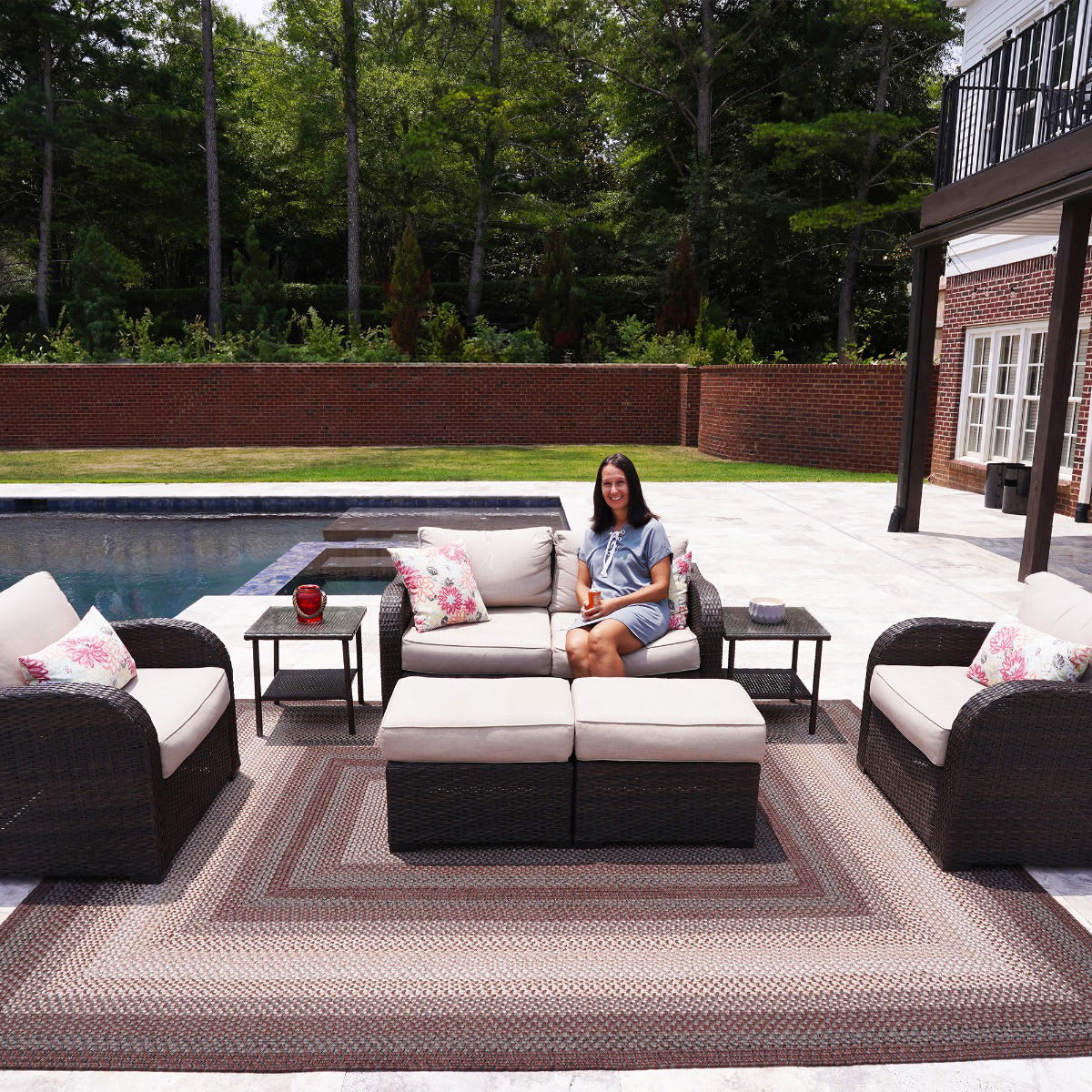 HUDBR-Driftwood - Homespice - Ultra Durable Braided Rug - Driftwood