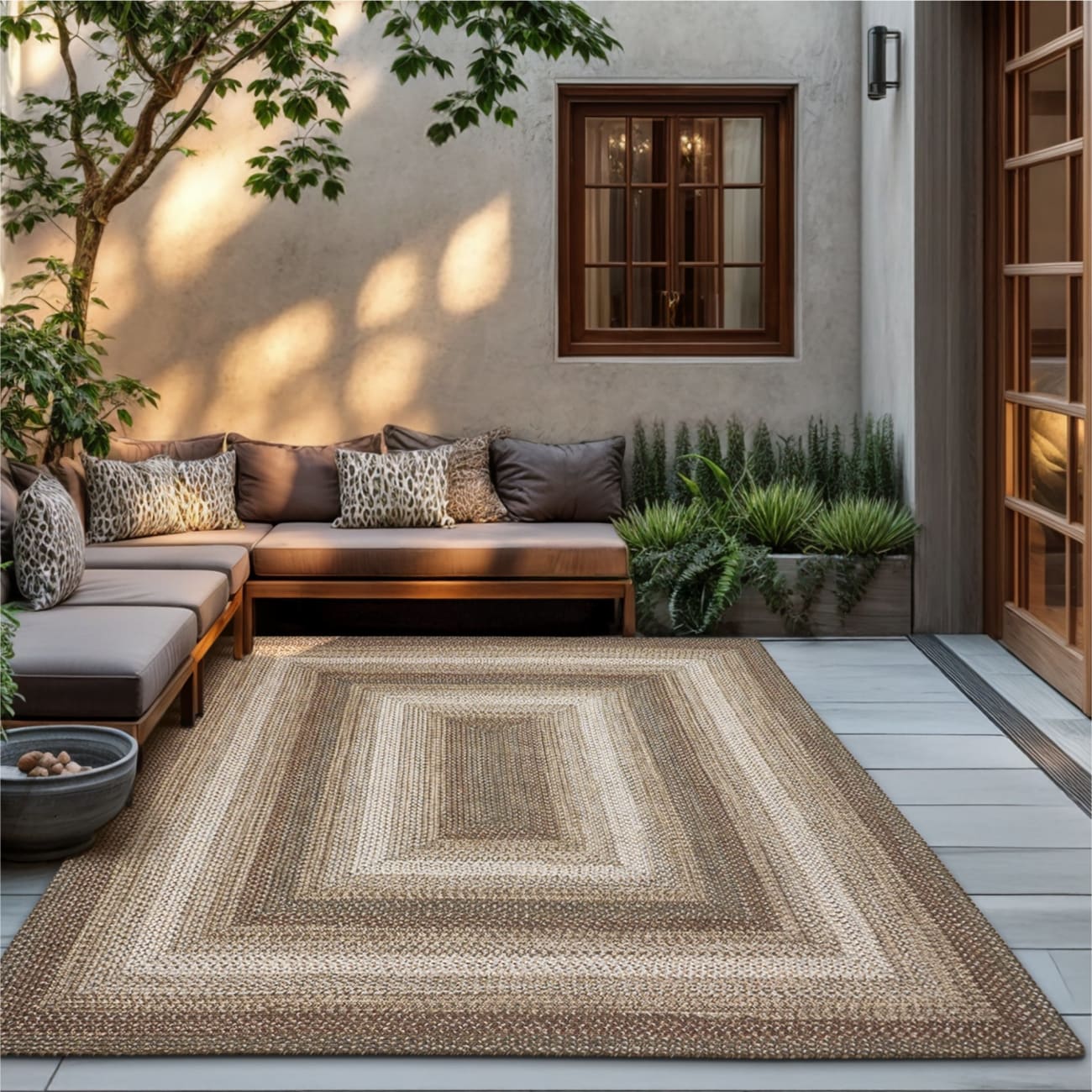 HUDBR-Wildwood - Homespice - Ultra Durable Braided Rug - Wildwood