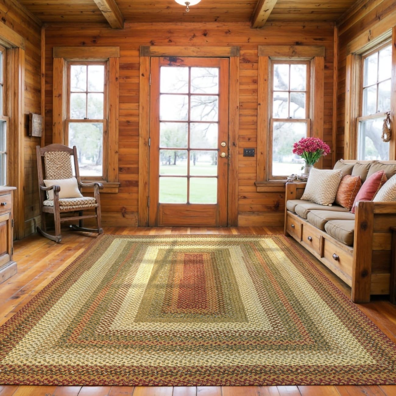HCBR-PumpkinPie - Homespice - Cotton Braided Rug - Pumpkin Pie