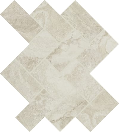 AR4024HERRMS1P2 - Relic White 2.00 in x 4.00 in Herringbone Mosaic