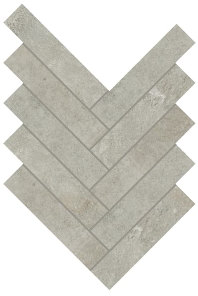 RK12HER26MSXTMT - Light Grey 2.00 in x 6.00 in Herringbone Mosaic