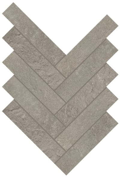 RK13HER26MSXTMT - Medium Grey 2.00 in x 6.00 in Herringbone Mosaic
