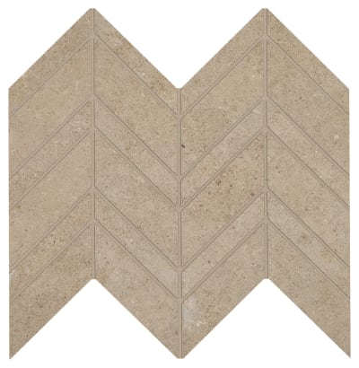 MF02CHEVRMS1P2 - Overland Beige 12.00 in x 13.00 in Chevron Mosaic
