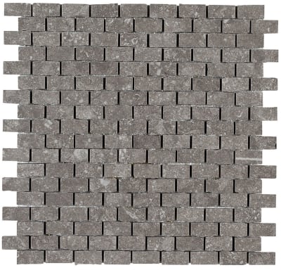 DP02581BJMS1P - Medium Grey 12 x 12 Brick Joint Mosaic Tile