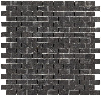 DP03581BJMS1P - Dark Gray 12 x 12 Brick Joint Mosaic Tile