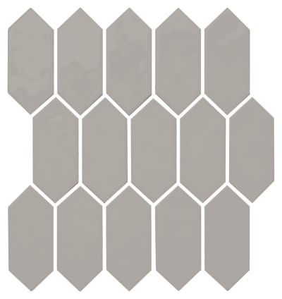 MY9225PICKMS1P2 - Harmonia 11.00 in x 12.00 in Picket Mosaic Undulated