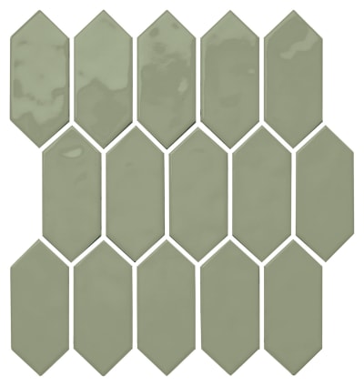 MY9325PICKMS1P2 - Chronos 11.00 in x 12.00 in Picket Mosaic Undulated