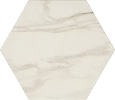 PT218HEX1P2 - Brilliant White 8.00 in x 9.00 in Hexagon Floor Tile Matte