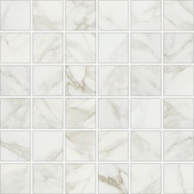 MB2025PICKMS1P2 - Arabescato 2.00 in x 5.00 in Picket Mosaic Satin
