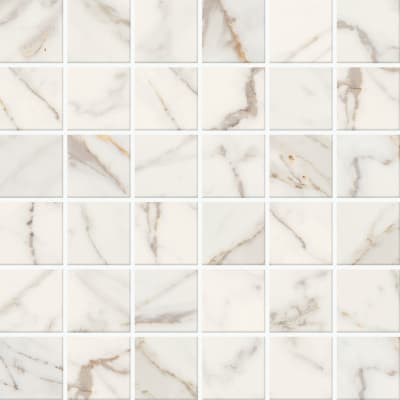 MB2122MS1P2 - Calacatta Gold 2.00 in x 2.00 in Straight Joint Mosaic