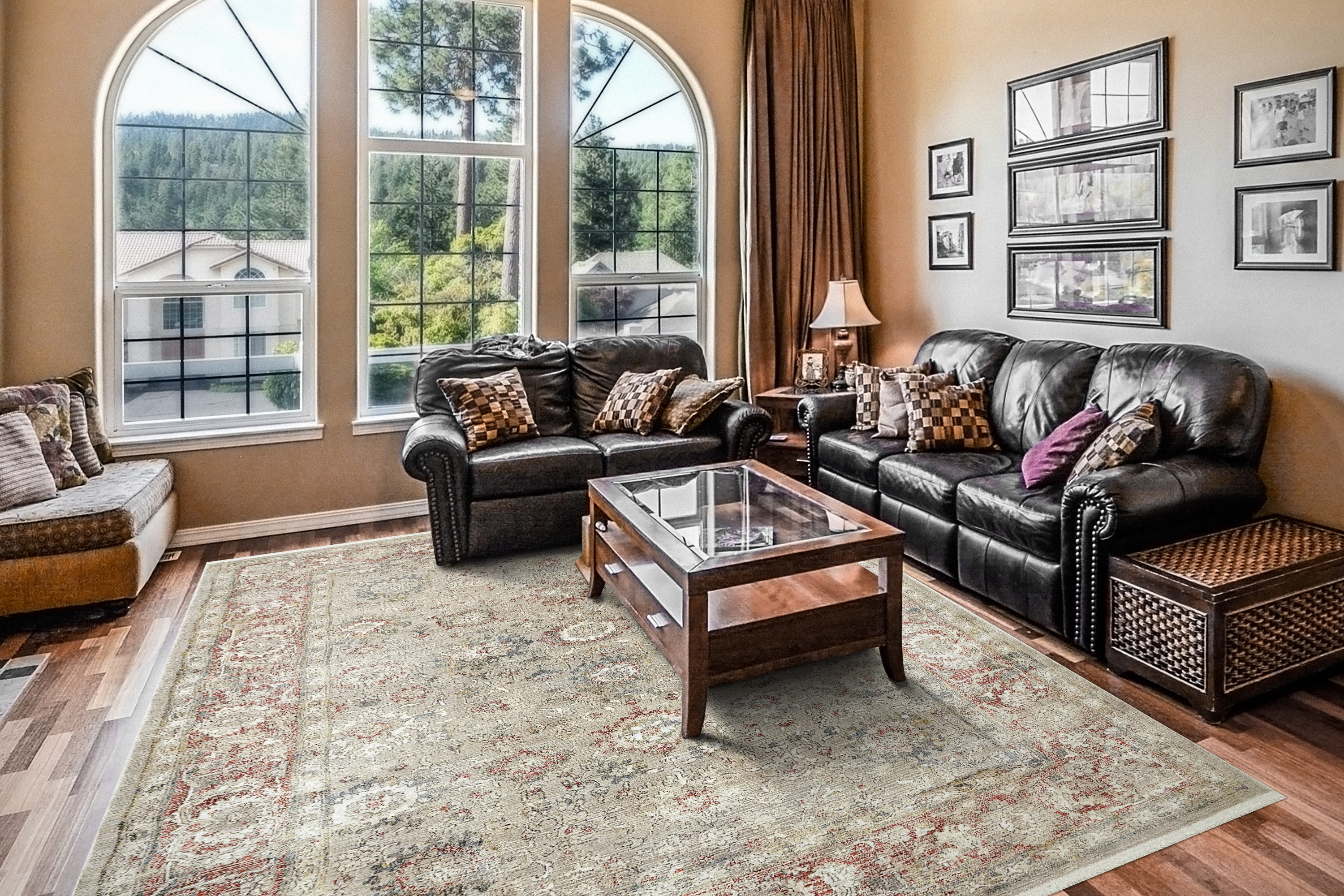 Dynamic Rug Michelle Dynamic Rugs - ELLA - Taupe Multi 3982 from Znet Flooring