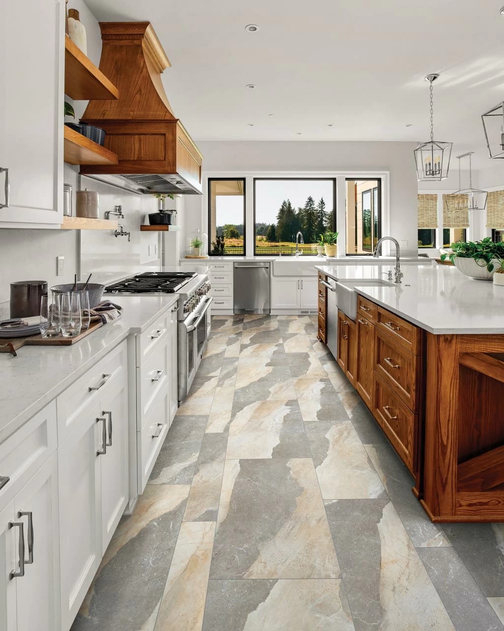 Mohawk® Indian Multi-Color 32 x 32 Slate Floor and Wall Tile Mohawk® Indian Multi-Color 32 x 32 Slate Floor and Wall Tile