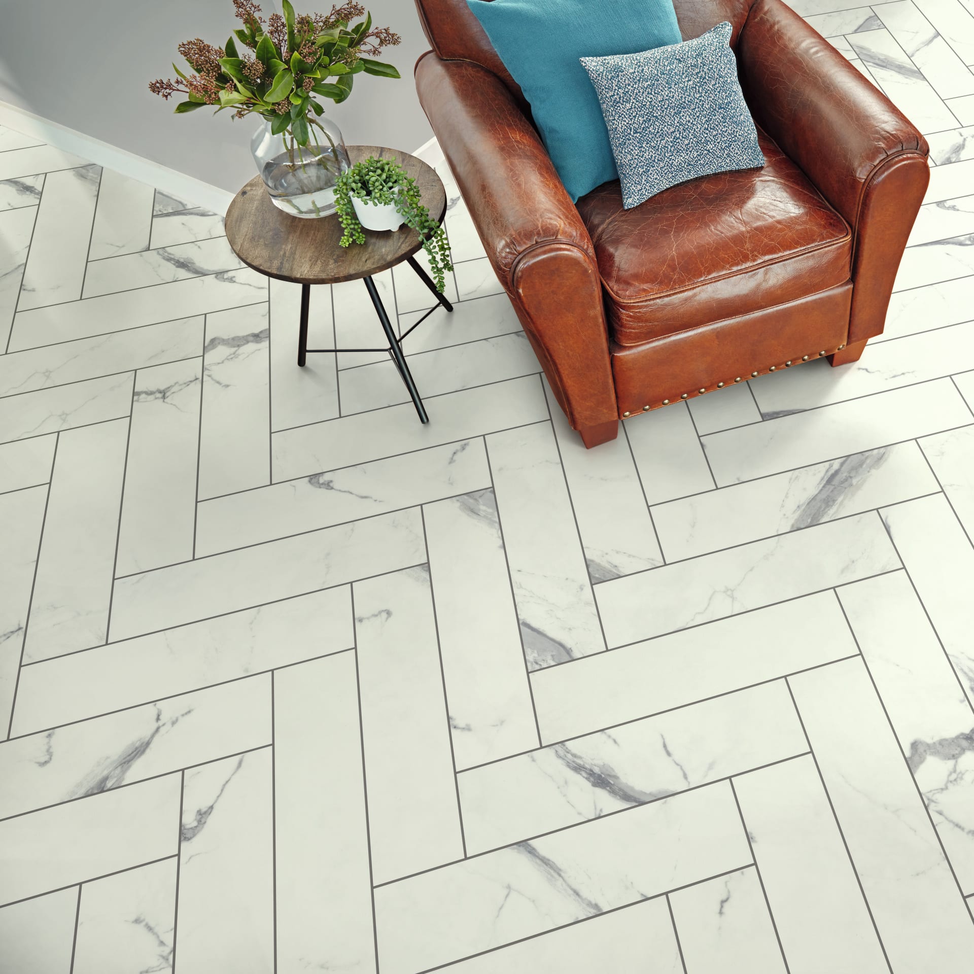 Karndean - Korlok Select - Palazzo Marble (Herringbone) | SM-RKT3012-G