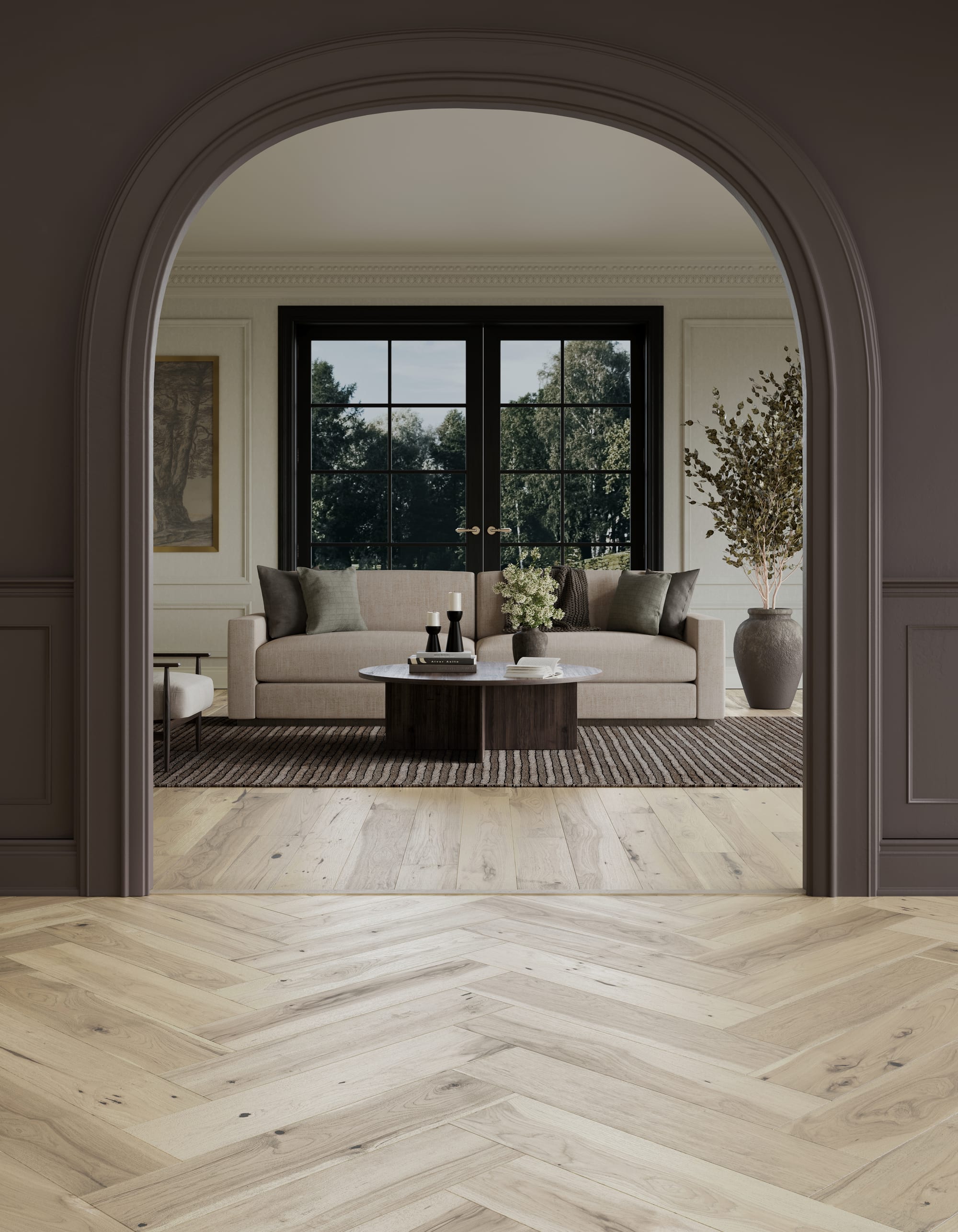 Mannington Maison Collection - Provence Herringbone - Blanc (Herringbone)