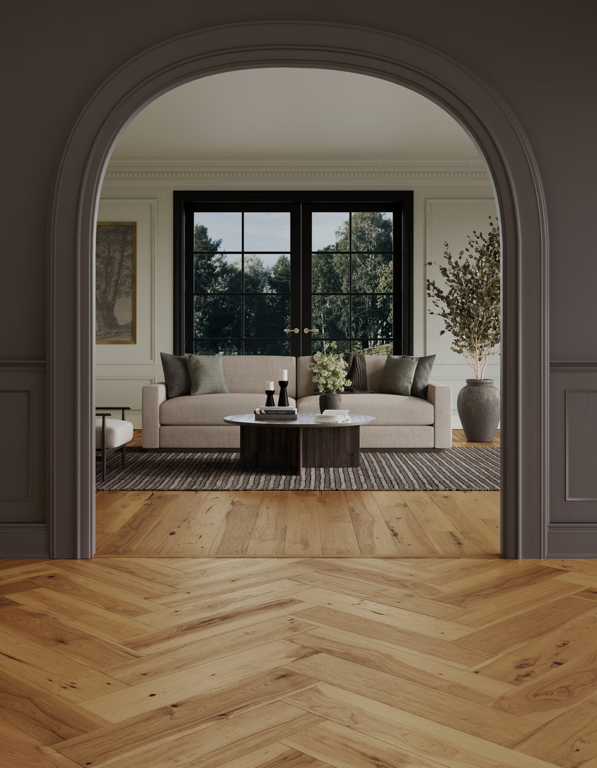Mannington Maison Collection - Provence Herringbone - Champagne (Herringbone)