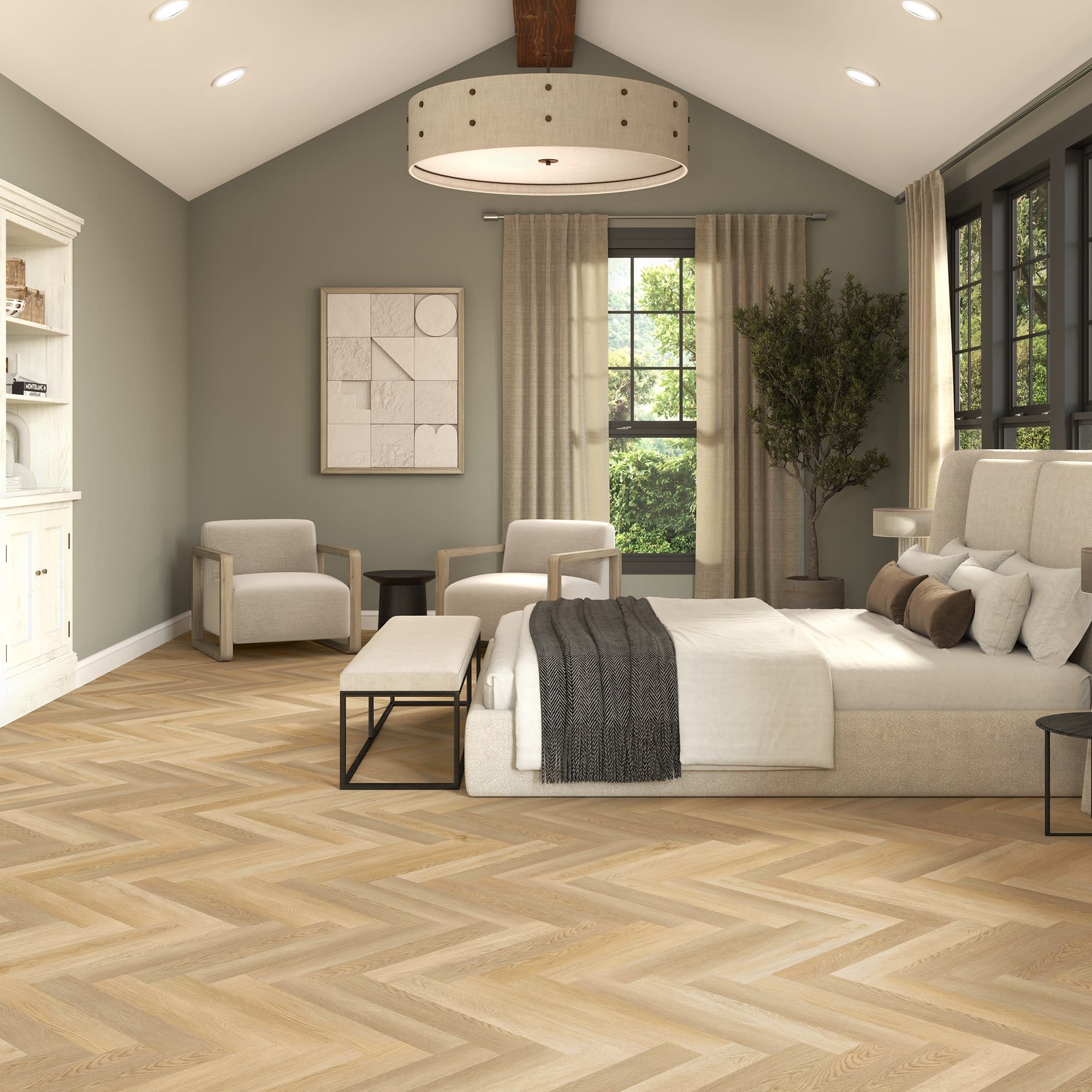 Daltile ProSeries - Asher Bend Rigid Click Herringbone - Hearth