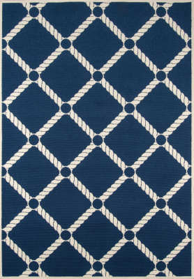 BAJA0BAJ15NVY3B57 - Momeni - Baja - Nautical Rope - Navy BAJ15 - 3'11" X 5'7"