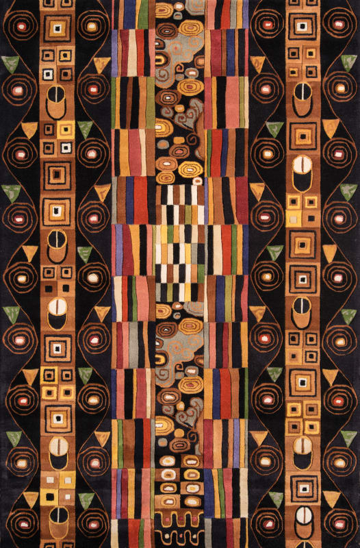 NEWWANW-33BLK2680 - Momeni - New Wave - Black NW-33 - 2'6" X 8' Runner