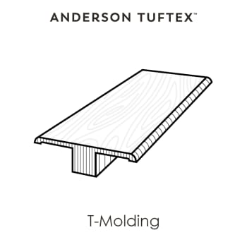 124TM-11074 Absolute (TM) - Anderson Tuftex - T Molding - 124TM-11074 Absolute (TM)