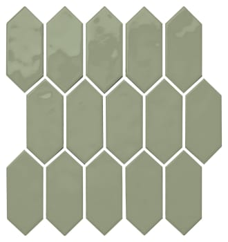 MY9325PICKMS1P2 - Daltile - Mythology - Chronos - 11 x 12 - Picket Mosaic - Undulated