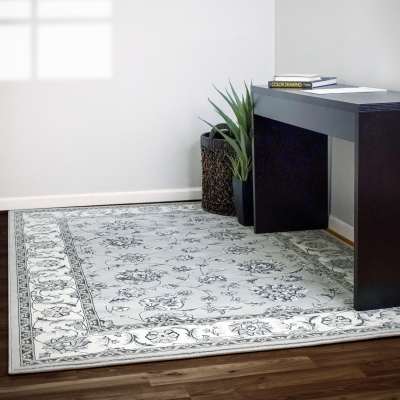 ANCIENT GARDEN - Grey Cream 57365-9666 - Dynamic Rugs - ANCIENT GARDEN - Grey Cream 57365-9666