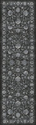 AN28571263636 - Dynamic Rugs - ANCIENT GARDEN - Charcoal Silver 57126-3636 - 2.2' x 7.7'