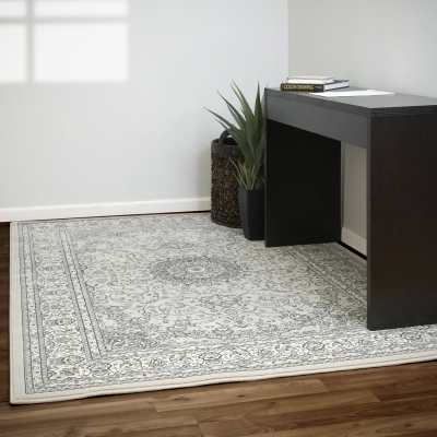 ANCIENT GARDEN - Soft Grey Cream 57119-9666 - Dynamic Rugs - ANCIENT GARDEN - Soft Grey Cream 57119-9666