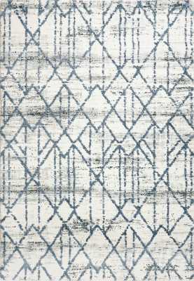 TY9124604105 - Dynamic Rugs - TROYA - Ivory Blue 4604-105 - 7.1' x 10.1'