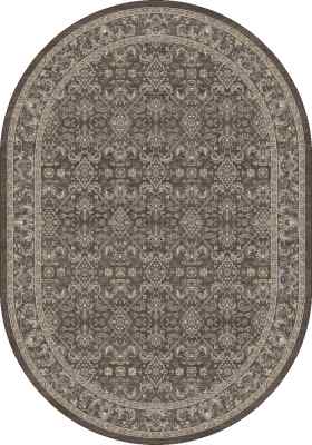 ANOV71057276323 - Dynamic Rugs - ANCIENT GARDEN - Dark Brown Beige Blue 57276-3235 - 6.7' x 9.6' Oval