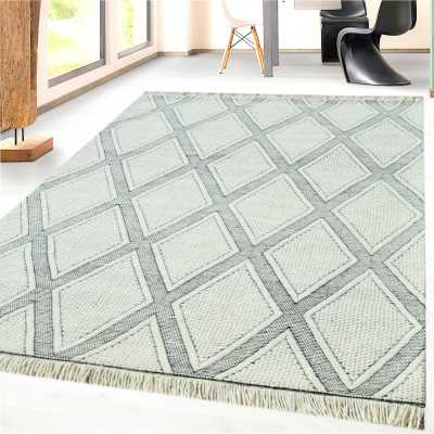 LF9122121190 - Dynamic Rugs - LOLA - Ivory Charcoal 2121-190 - 9' x 12'